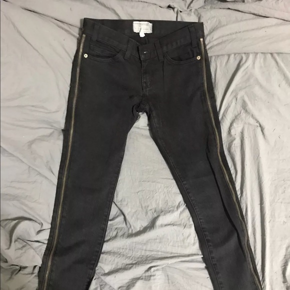 BNWT CURRENT ELLIOTT SIDE ZIP SLIM SKINNY JEANS - Picture 1 of 8